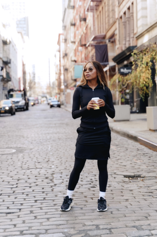 Lana Mini Pencil Sport Skirt - Black - Image 2